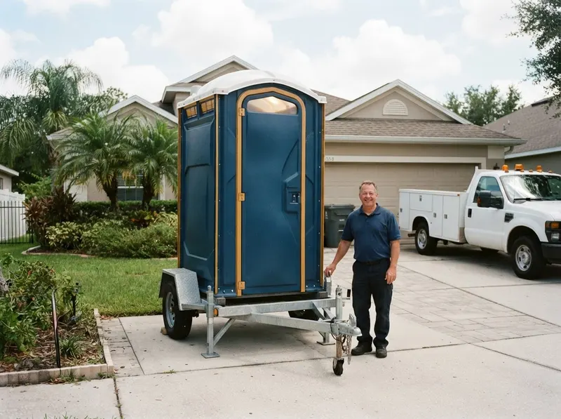 Towable Mobile Porta Potty in Orlando, FL